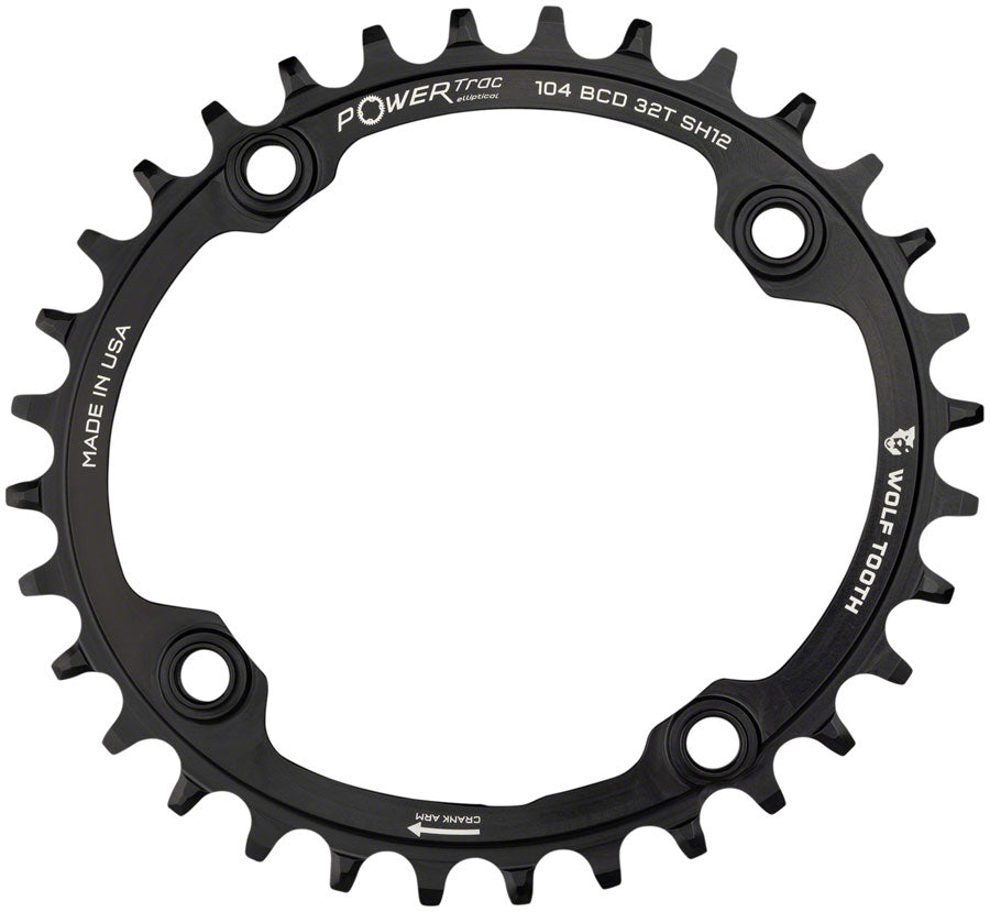 Wolf Tooth Elliptical 104 BCD Hyperglide+ Chainrings
