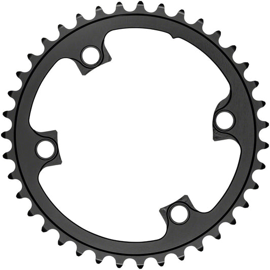 Absoluteblack Premium Round 110 Bcd 4 Bolt Road Chainring For Shimano M9100 8000 - Black