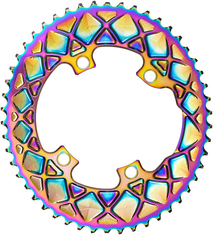 absoluteBLACK Premium Oval 110 BCD 4-Bolt Road Chainring for Shimano M9100/8000