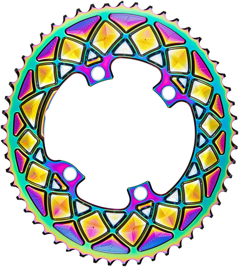 absoluteBLACK Premium Oval 110 BCD 4-Bolt Road Chainring for Shimano M9100/8000