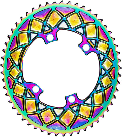 absoluteBLACK Premium Oval 110 BCD 4-Bolt Road Chainring for Shimano M9100/8000