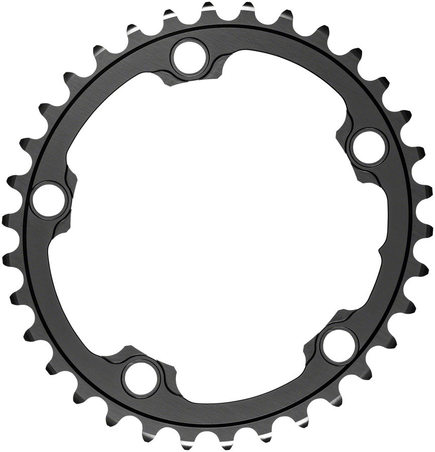 absoluteBLACK Silver Series Oval 110 BCD 5-Bolt Chainring