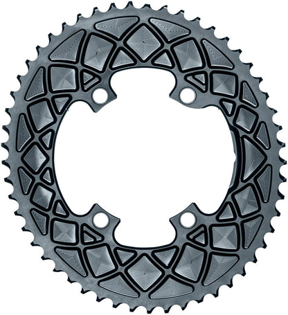 absoluteBLACK Premium Oval 110 BCD 4-Bolt Road Chainring for Shimano M9100/8000