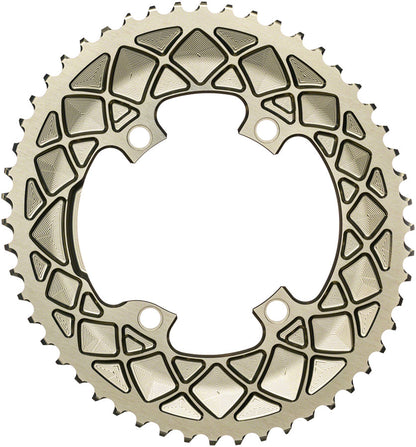 absoluteBLACK Premium Oval 110 BCD 4-Bolt Road Chainring for Shimano M9100/8000