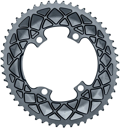 absoluteBLACK Premium Oval 110 BCD 4-Bolt Road Chainring for Shimano M9100/8000