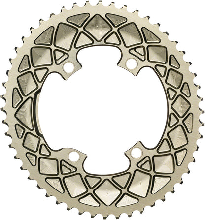 absoluteBLACK Premium Oval 110 BCD 4-Bolt Road Chainring for Shimano M9100/8000