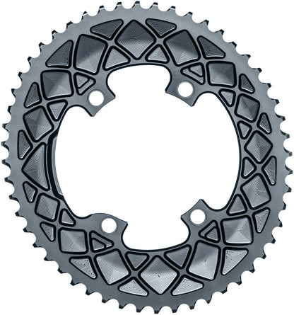 absoluteBLACK Premium Oval 110 BCD 4-Bolt Road Chainring for Shimano M9100/8000