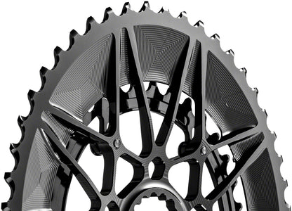 absoluteBLACK SpideRing Oval Direct Mount 2x Chainring Set for Cannondale