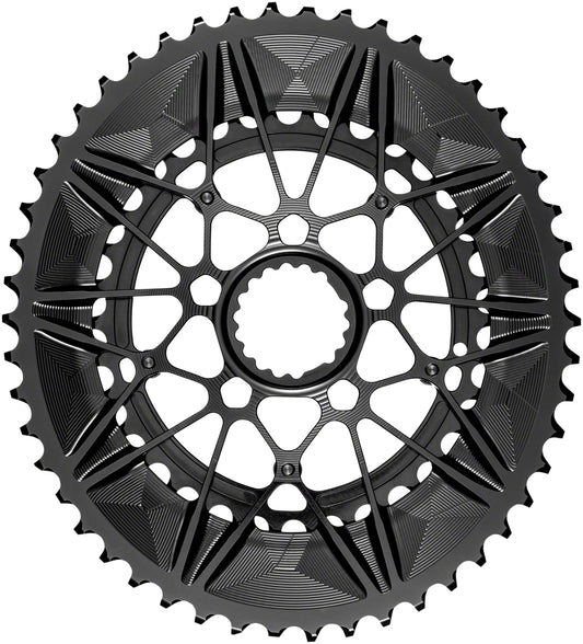 absoluteBLACK SpideRing Oval Direct Mount 2x Chainring Set for Cannondale