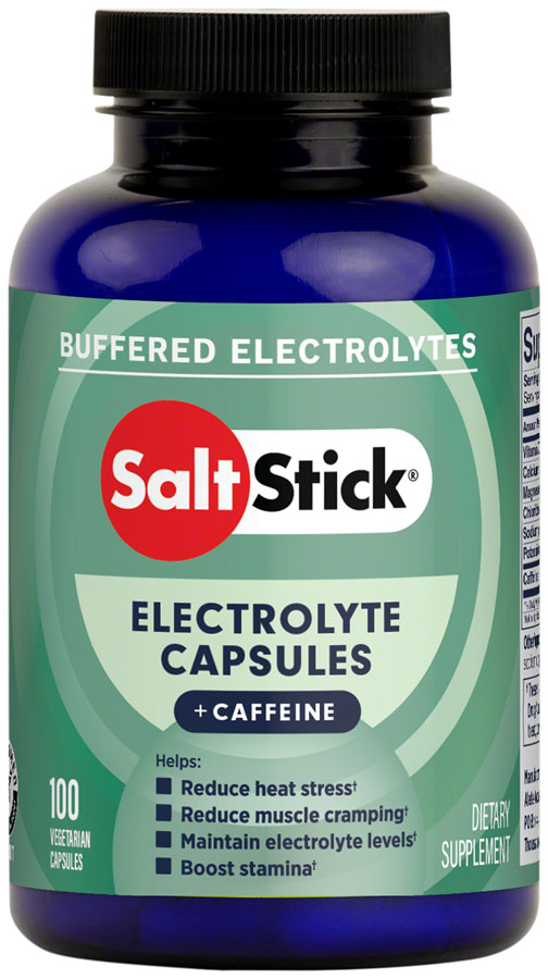 SaltStick Caps Plus w/Caffeine: Bottle of 100