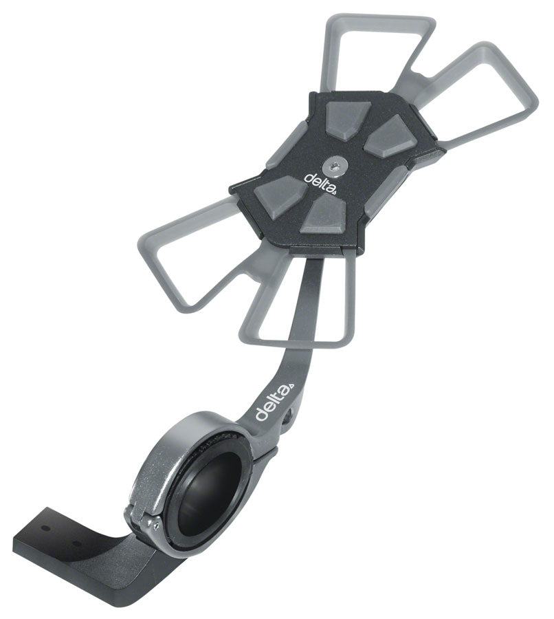 DELTA X MOUNT HANDLEBAR MOUNT PHONE HOLDER - BLACK