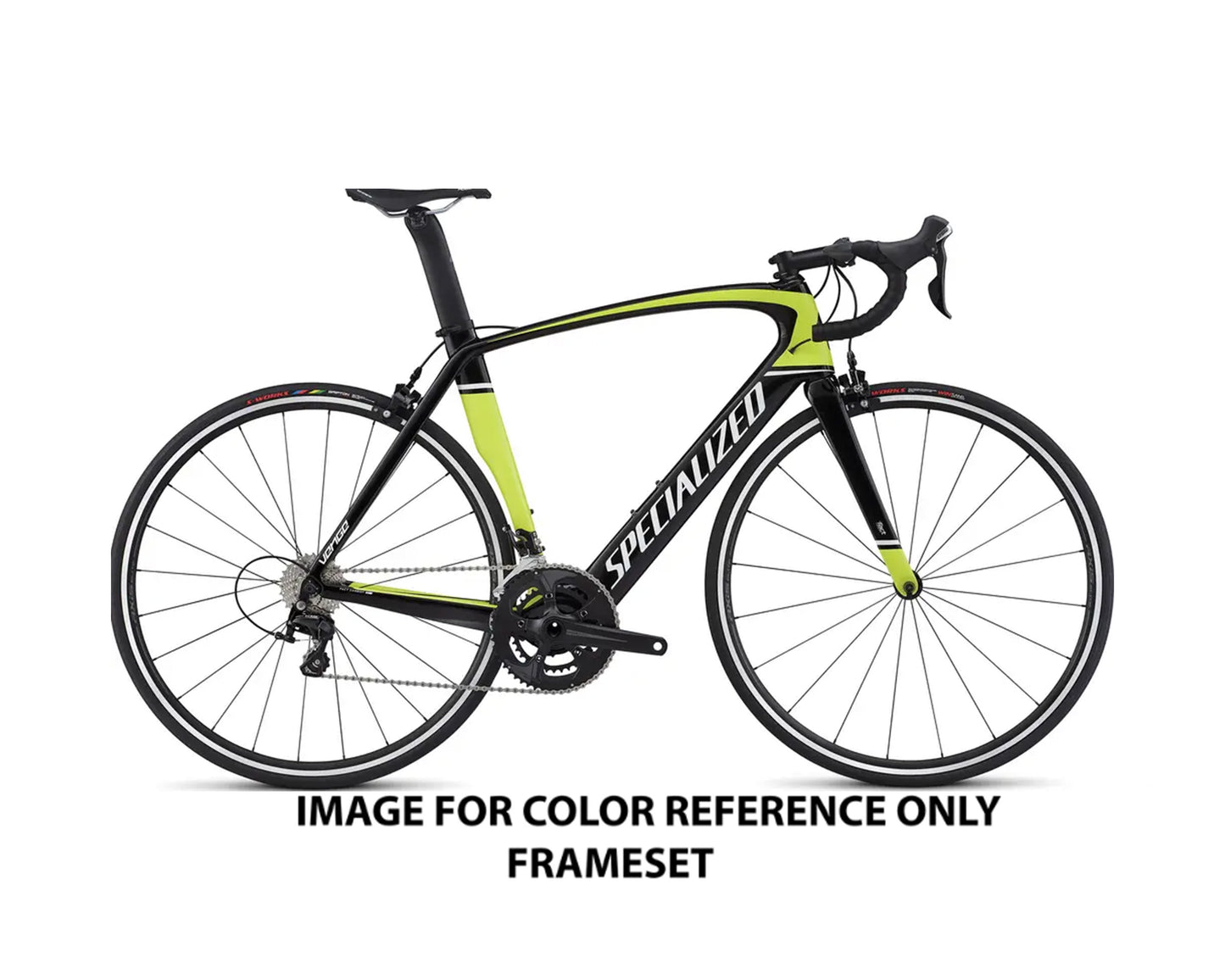 2017 Specialized Venge Elite (FRAMESET ONLY) TarBlk/TeamYel/MetWht 61cm