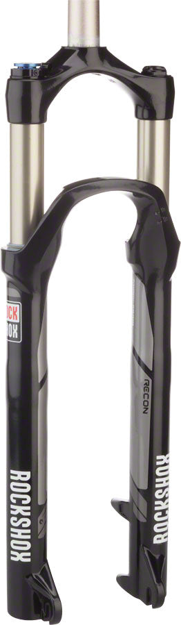 Fourche de suspension VTT de 26 pouces, voyage 100 mm, tube droit de 9 mm, poteau QR/disque 28,6 mm, direction sans filetage (couleur : noir bleu Fourche de suspension VTT de 26 pouces, voyage 100 mm, tube droit de 9 mm, poteau QR/disque 28,6 mm, direction sans filetage (couleur : noir bleu