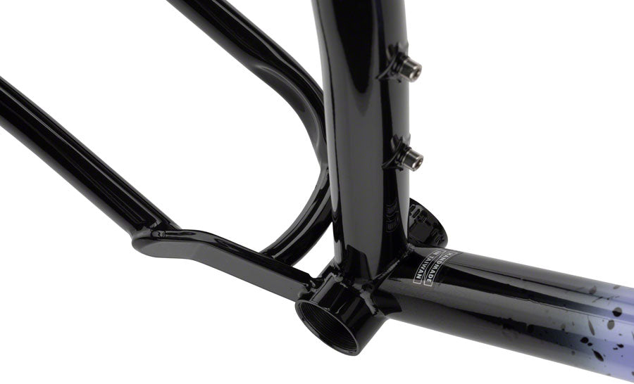 All-City Electric Queen Frameset - Blue/Lime w/Splatter