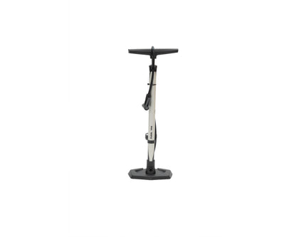 Giyo Tire Floor Pump Steel Barrel Silver
