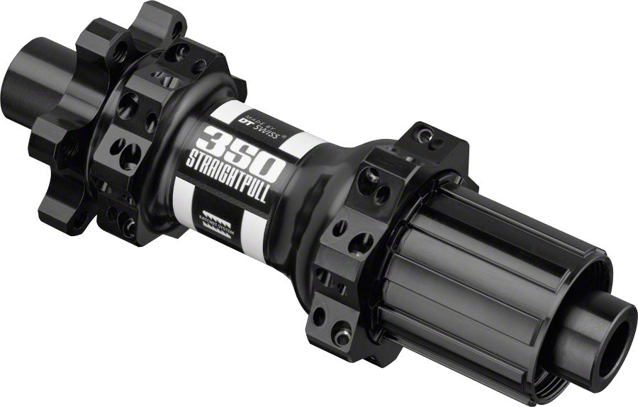 DT SWISS 350 REAR HUB - 12 X 148MM 6-BOLT HG 11 MTN BLACK/WHITE 28H