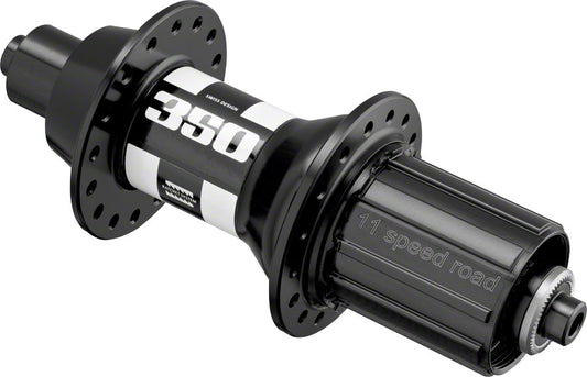 DT SWISS 350 REAR HUB - QR X 130MM RIM BRAKE HG 11 ROAD BLACK 24H 18PT