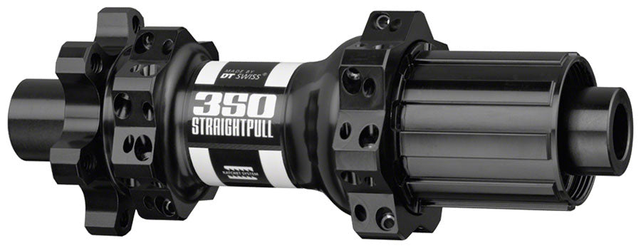 DT Swiss 350 Rear Hub - 12 x 142mm, 6-Bolt, HG 11 MTN, Black, 28H, Straight Pull, 18pt