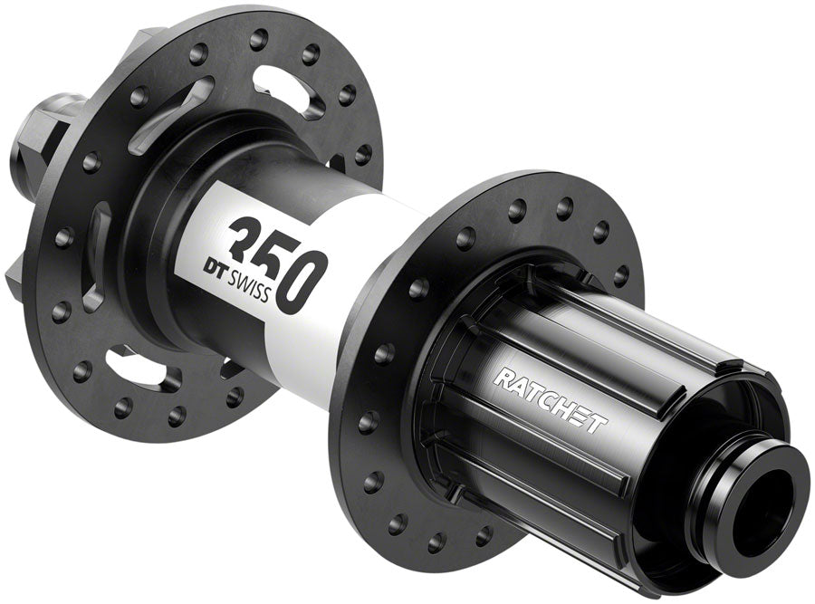 Dt Swiss 350 Rear Hub 12 X 6 Bolt Hg11 Mtn Black 28H 36Pt - Black