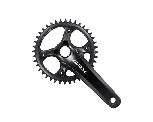 Shimano GRX FC-RX820-1 Crankset - 170mm, 12-Speed, 40t, 110 BCD, Hollowtech II, Black