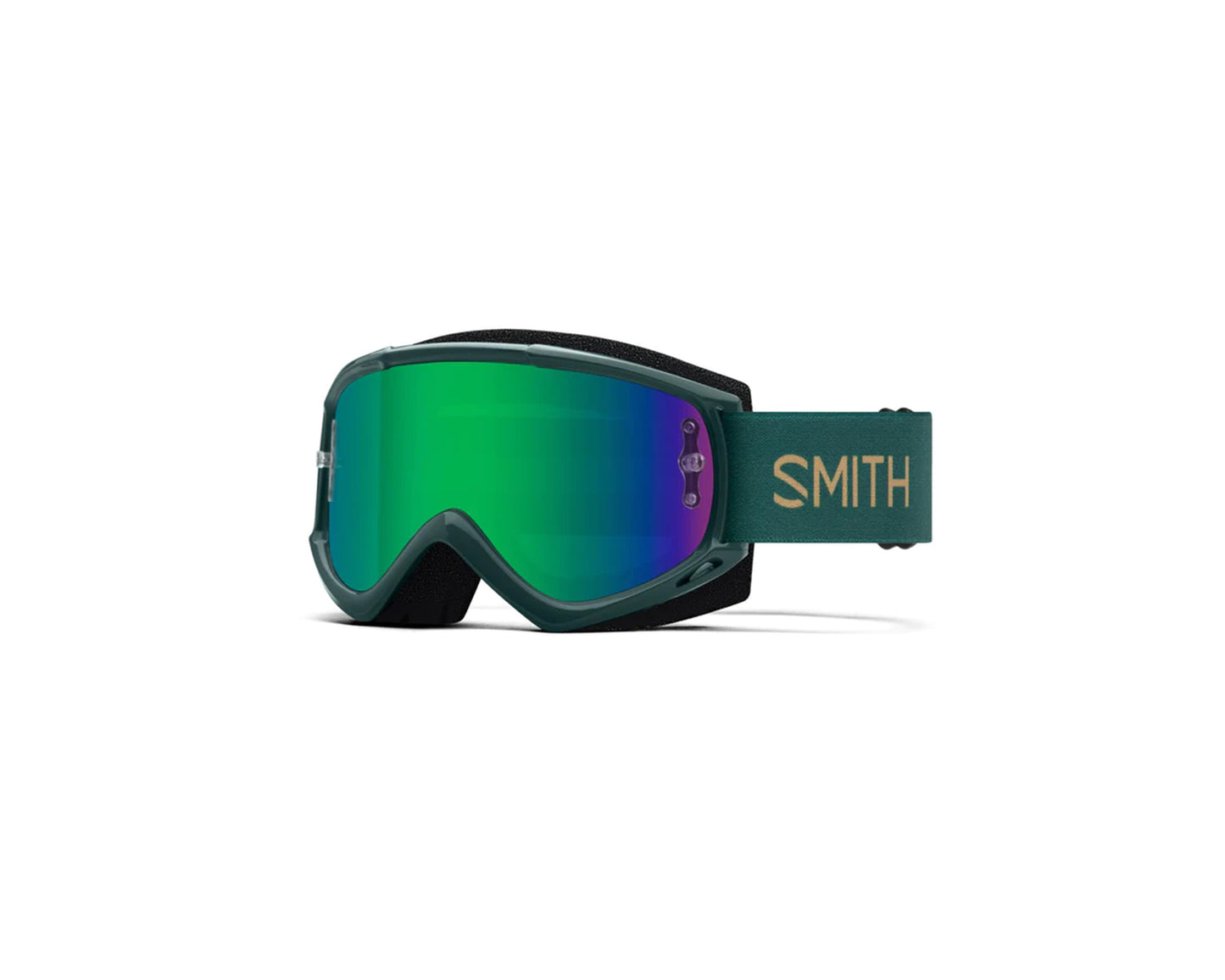 Smith Fuel V.1 MTB Goggle Spruce Safari + Grn Sol-X Mirror