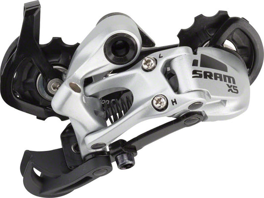 Sram Rear Derailleur X 5 9 Speed Medium Cage Aluminum - Silver