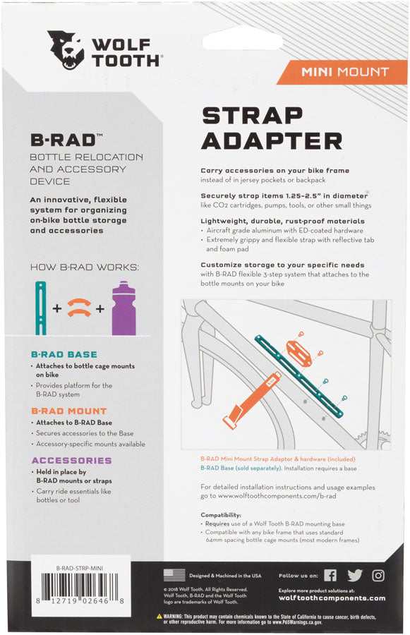 Wolf Tooth B-RAD Accessory Strap Mounts