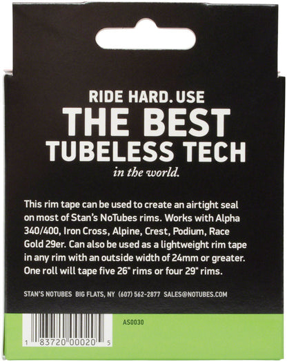Stan's No Tubes Rim Tape