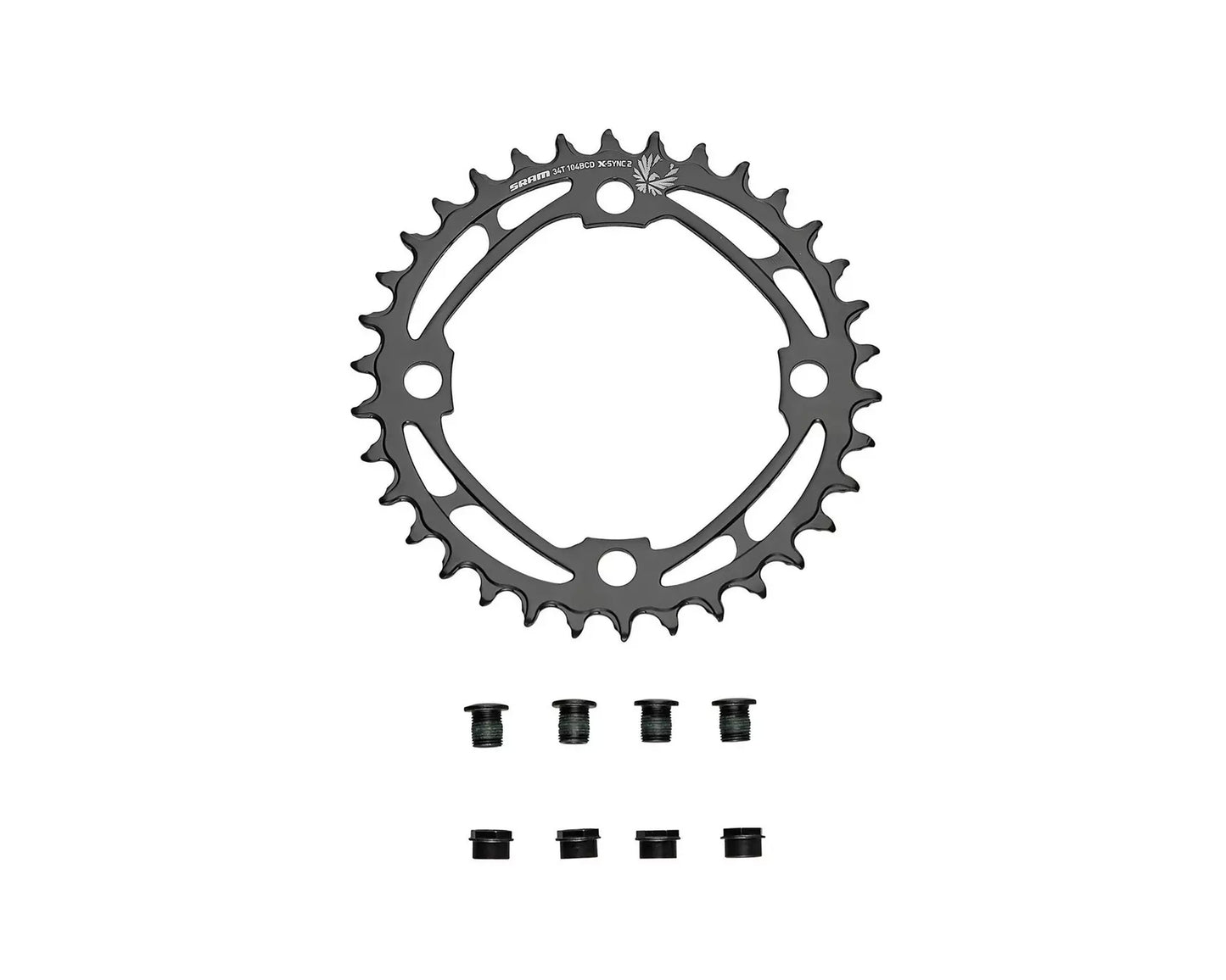 Sram Eagle eMTB Chainring 34T 104BCD Steel w/Bolts Blk