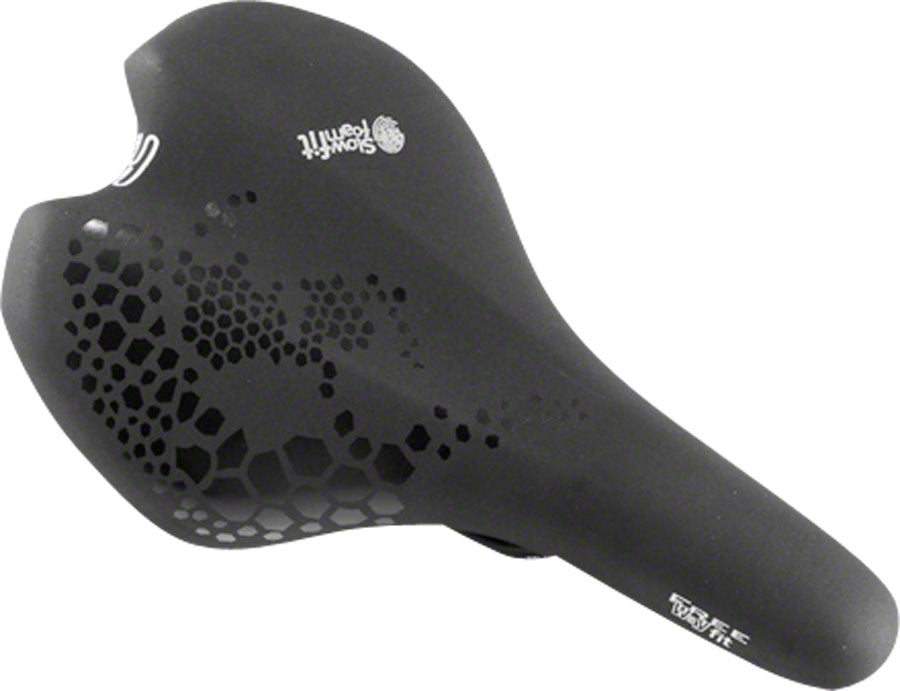 Selle Royal Memory Foam Bicycle Seat - Cruiser Style Saddle For Road & Mountain Bikes (Black)