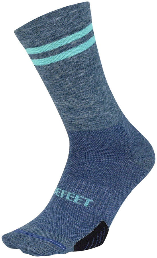 DeFeet Cyclismo Wool Blend Socks 6" Sapphire/Neptune LG