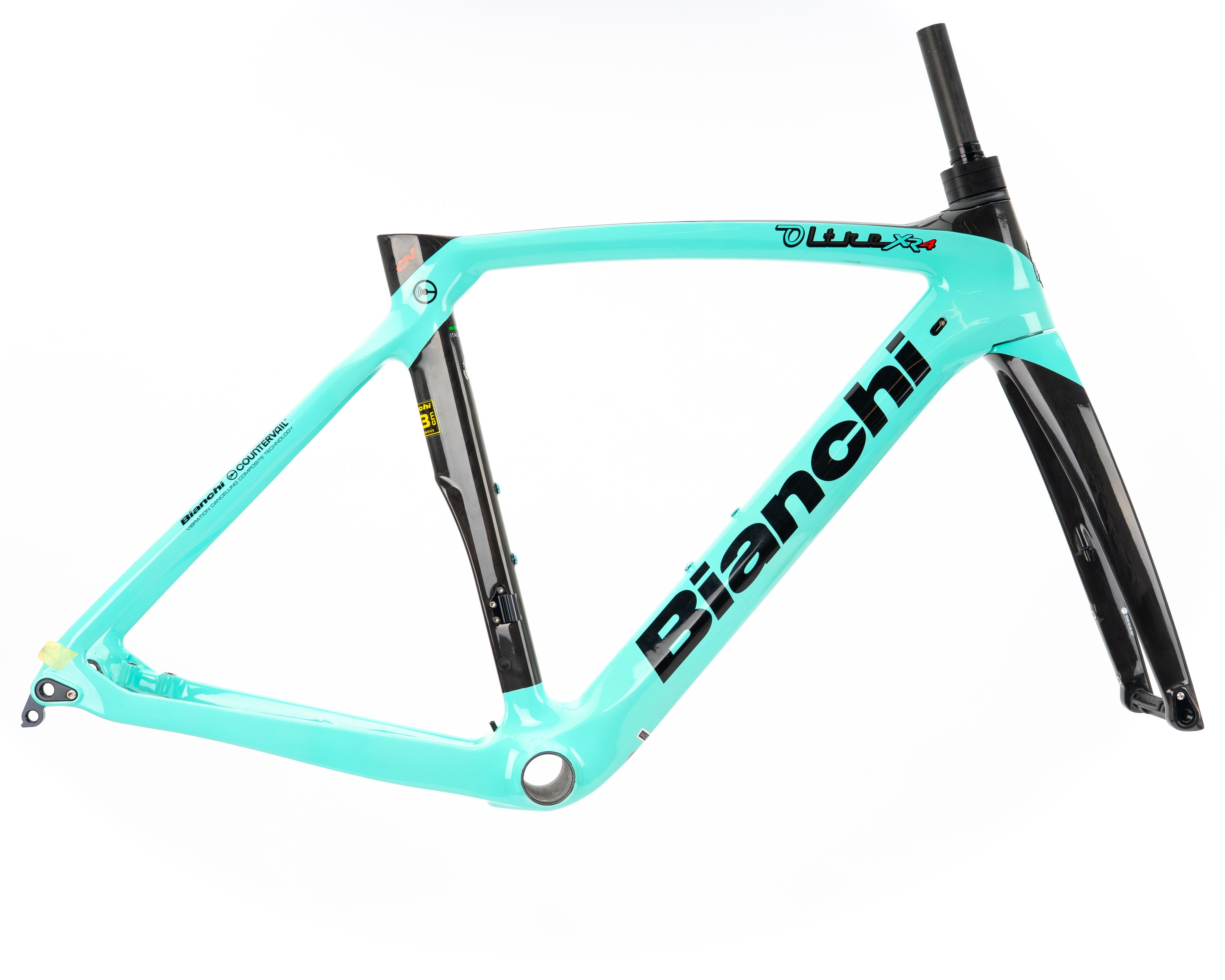 K　XR4フレームセット　53 Bianchi OLTRE XR4 2021 Bianchi Oltre XR4 Disc Frame Kit w/Bar/Stem - Size 53