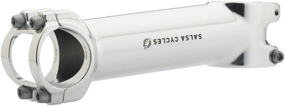 SALSA GUIDE STEM - 100MM 31.8 CLAMP +/-6 1 1/8 ALUMINUM SILVER