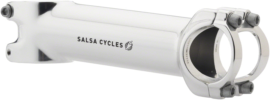 SALSA GUIDE STEM - 100MM 31.8 CLAMP +/-6 1 1/8 ALUMINUM SILVER