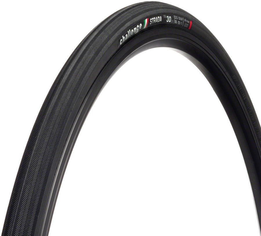 Challenge Strada Race Tire 700 x 30 Clincher Folding Blk
