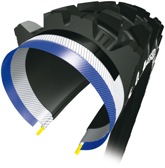 Michelin Wild Enduro Tire 27 5 X 2 4 Tubeless Folding Black 60Tpi Front Magi X E Bike - Black