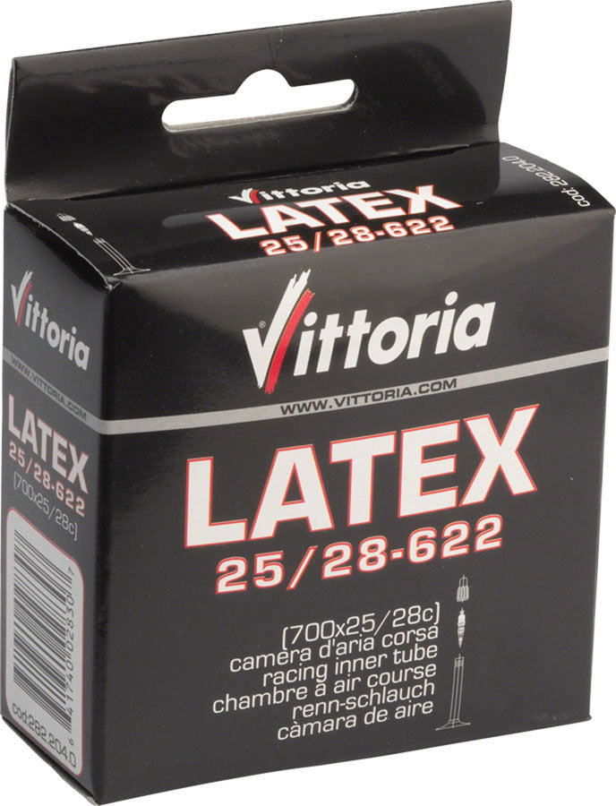 VITTORIA LATEX TUBE: 700 X 25-28 MM 48MM PRESTA WITH REMOVABLE VALVE CORE