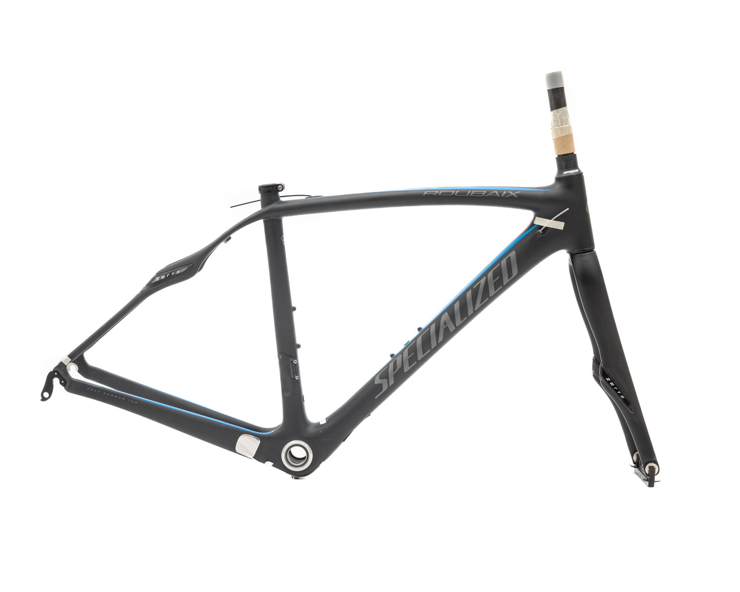 2014 Specialized Roubaix Expert SL4 (FRAMESET ONLY) Carb/Neon Blu/Char 49cm