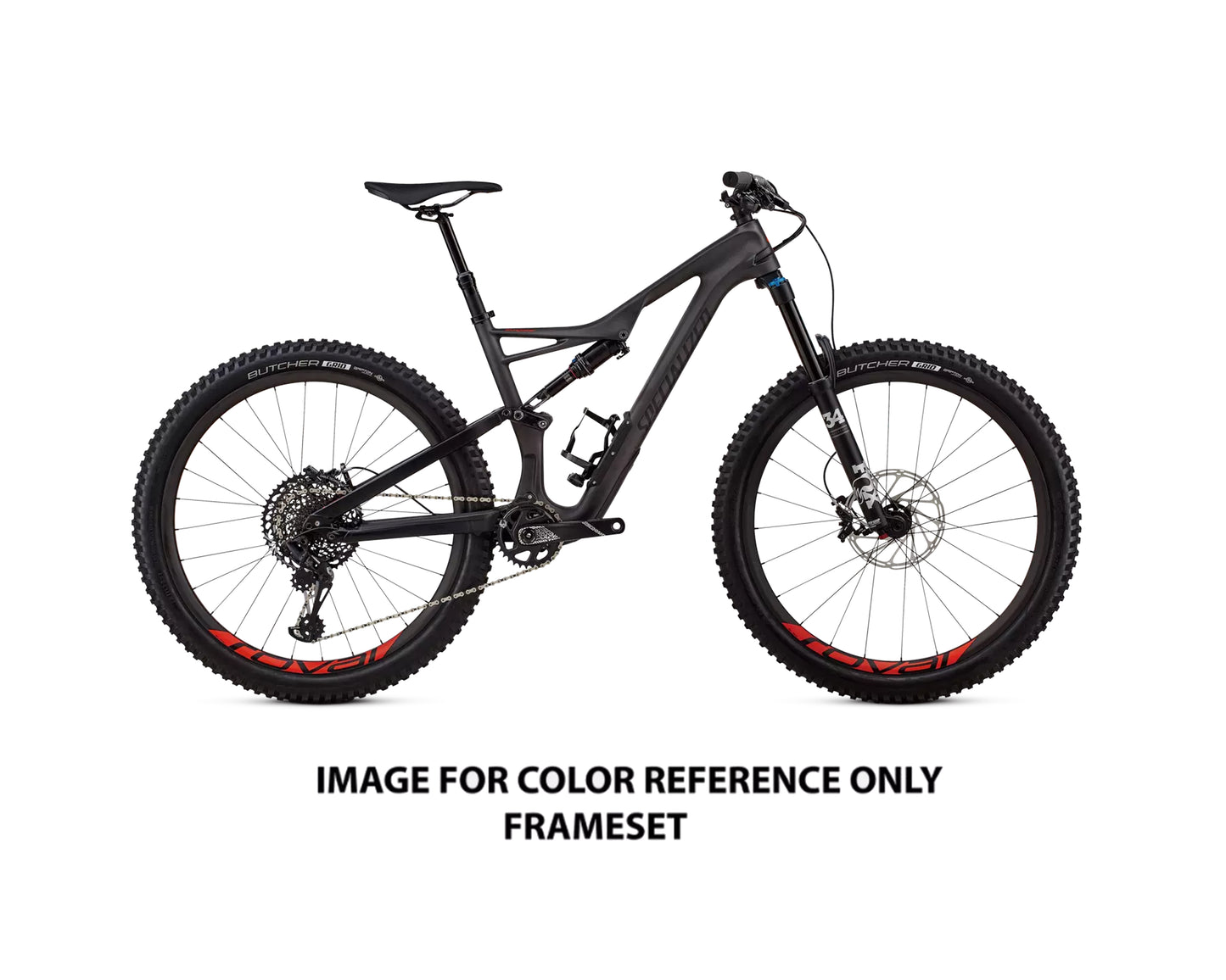 2018 Specialized Stumpjumper FSR Expert Carbon 27.5 (FRAMESET ONLY) Siltnt/Blk/Rktred SM