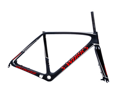 [Blem] Specialized S-Works Tarmac Disc ETAP Carb/Flored/ MetWht Frame 54