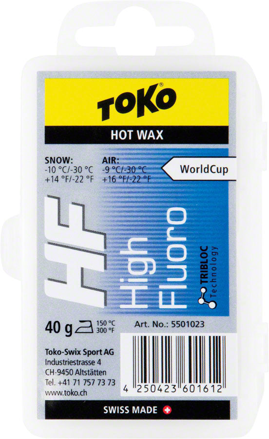 TOKO HF High Fluoro ホットワックス 120g Toko Highly Fluorinated – Incycle Bicycles