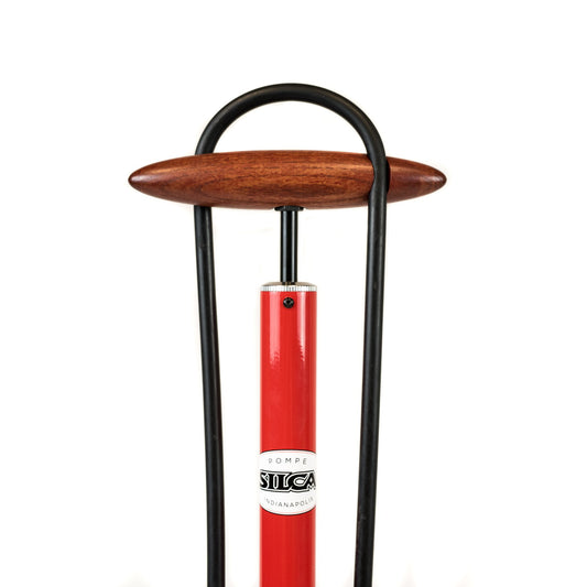 PISTA PUMP - RED STEEL BARREL WITH RED GAUGE