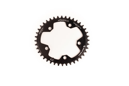 Wolf Tooth Elliptical 110 BCD Chainring - 40t, 110 BCD, 5-Bolt, Drop-Stop, Black