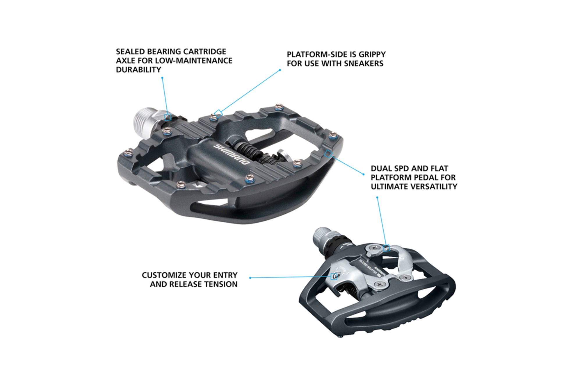 lightest shimano spd pedals Shimano PD-EH500 SPD Pedals
