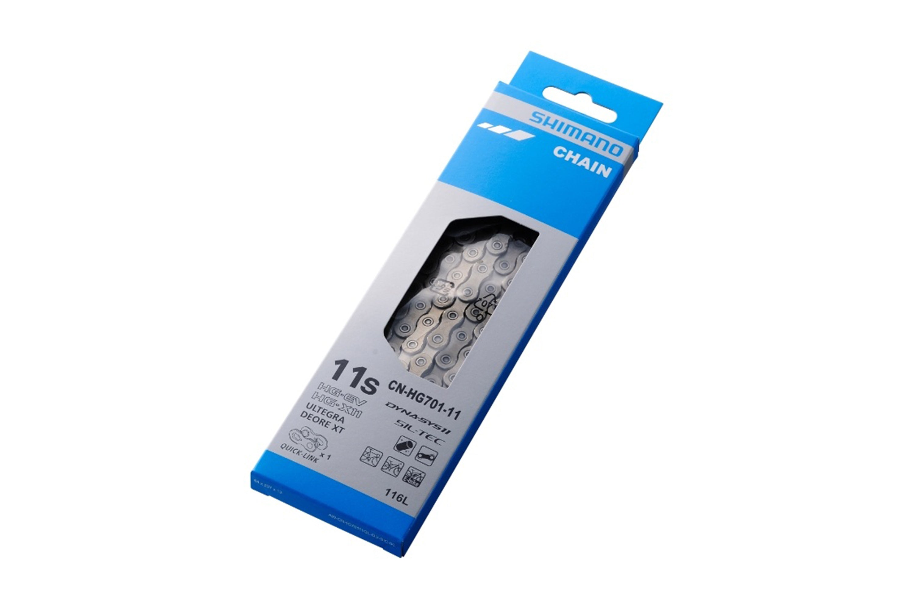 BICYCLE CHAIN CN-HG701-11 FOR 11-SPEED (ROAD/MTB/E-BIKE COMPATIBLE