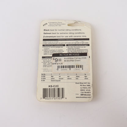 Kool-Stop Campy 2000 Brake Pad Grn