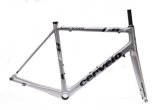 2014 Cervelo R3 Framset Silver / Navy Blue 56