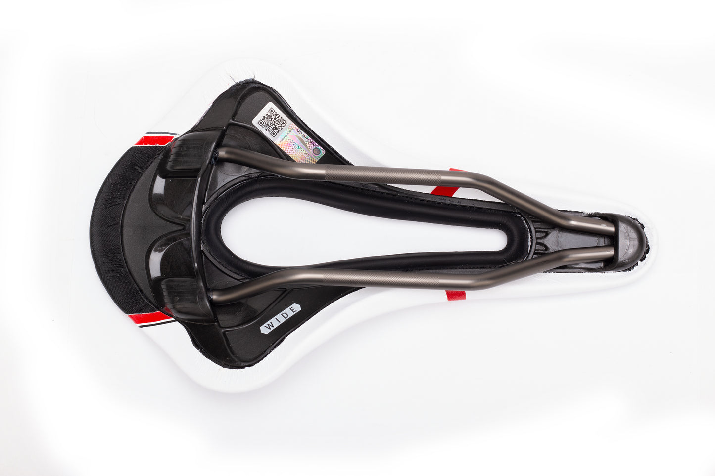Selle San Marco Shortfit OF Racing Saddle Wide Wht/Blk/Red