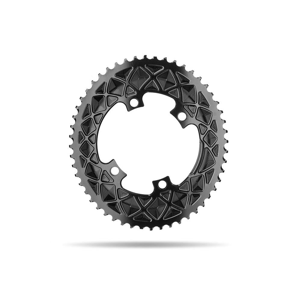 Absolute Black Premium Oval Road Chainring 4x110BCD