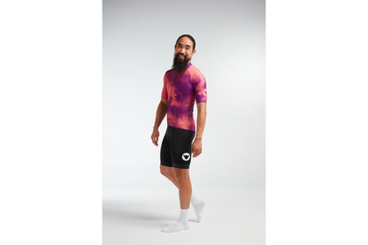 Black Sheep Cycling Men's TOUR Jersey Coral/ Purple Acid